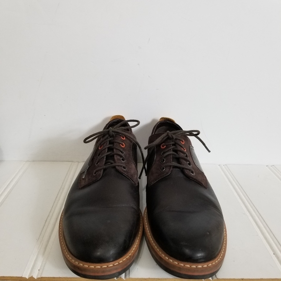Clarks Pitney Walk Dark Brown Leather Derby Dress Shoes Men’s Size 12 main image 15